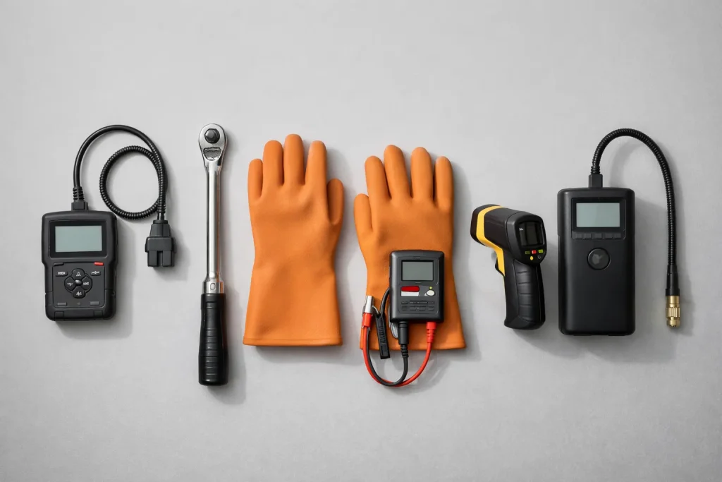 Comparison of essential electric vehicle maintenance and diagnostic tools for 2025