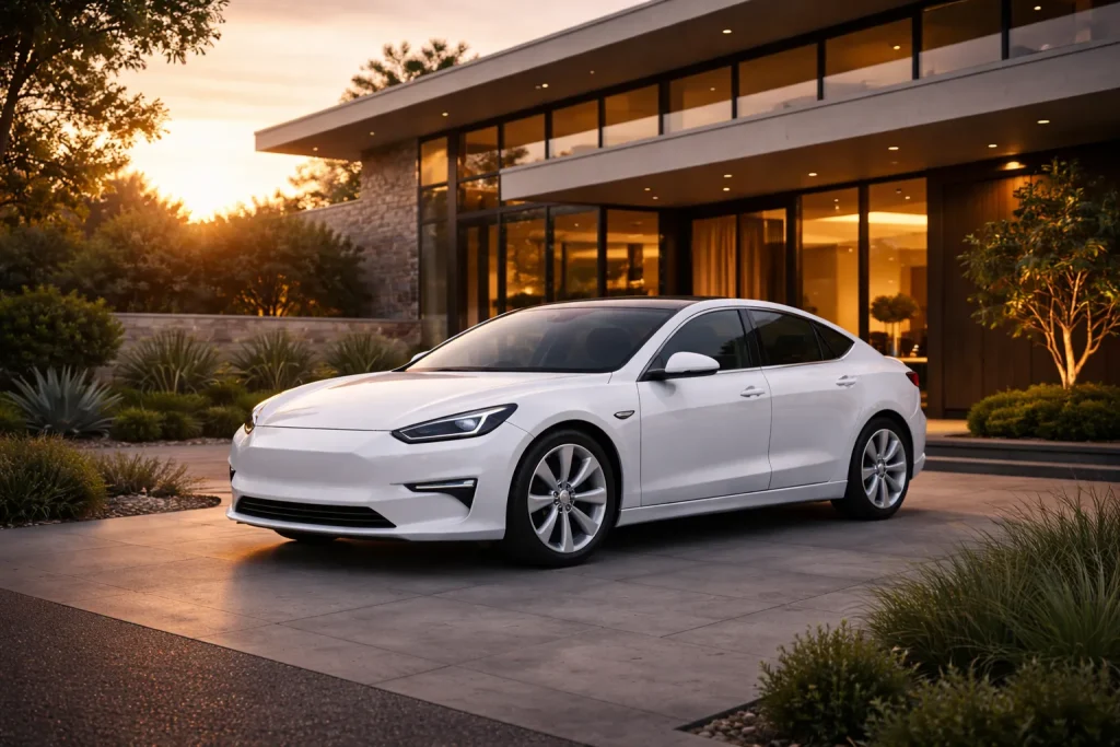 Ultra-luxury electric sedan representing top-tier EV technology in 2025