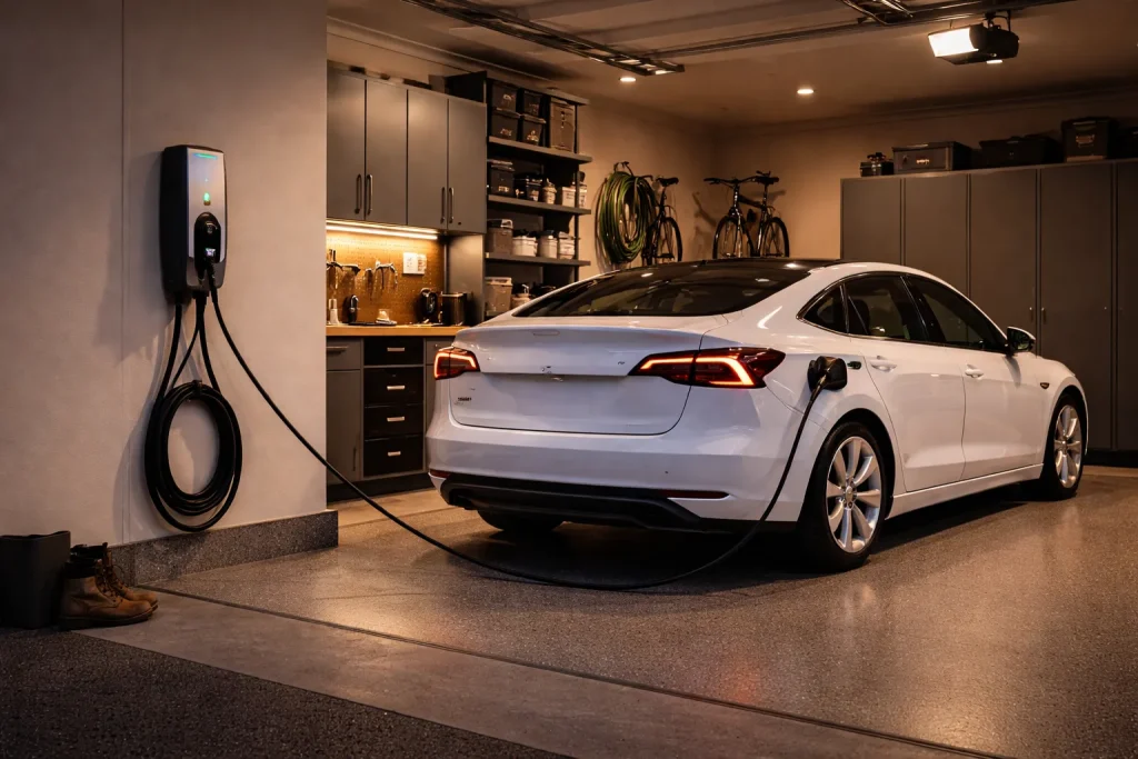 Home charging setup for electric vehicles in the United States