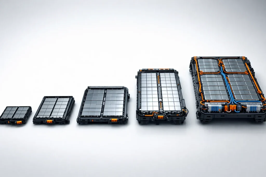 Comparison of EV battery pack designs and capacities by major manufacturers