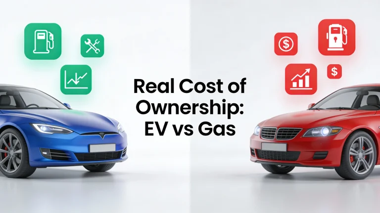 Real cost of ownership comparison between budget electric cars and gas cars over five years