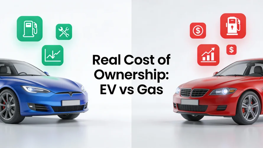 Real cost of ownership comparison between budget electric cars and gas cars over five years