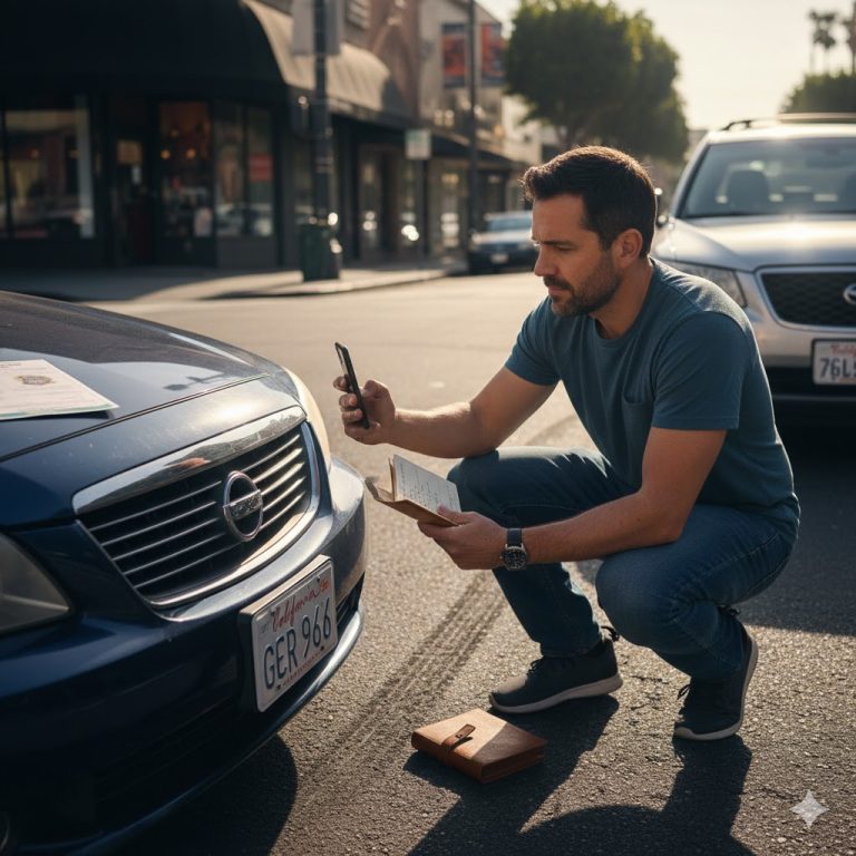 What to do immediately after a car accident in California