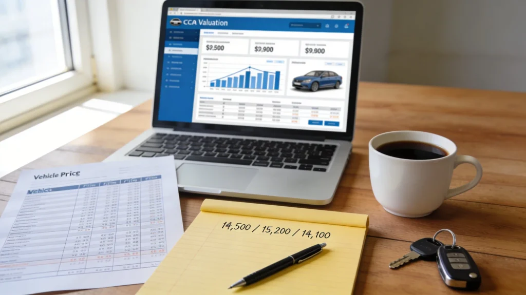 kbb used car value vs nada guide and local comps